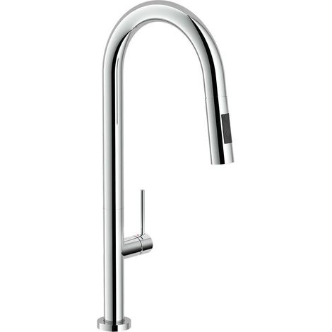 NOBILI Pop rubinetto cucina con doccia estraibile con bocca girevole codice prod: PO108137CR (1/2)