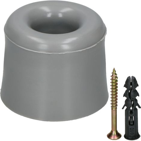 TOPE DE PUERTA DE GOMA GRIS DE 27 MM PARA PUERTAS PEQUEÑAS (1/5)