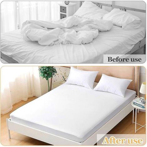 Tendeur Drap Housse - Sangle Réglable 30-130 Cm - Pour Drap Housse Élastique - 8 Pièces (1/5)