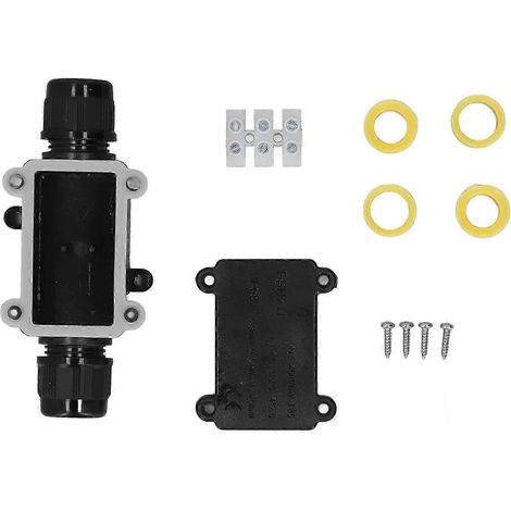 IP68 3-Wege-Außenanschlussdose, wasserdicht, elektrischer Stecker für 5-9 mm, 9-12 mm, 12-15 mm Kabel, wasserbeständig, für den Außenbereich. (1/5)
