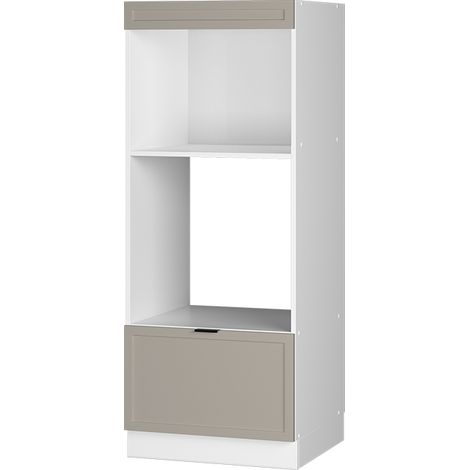 Mobile cucina microonde Fame-Line, GrigioBeige, 60 cm aperto, Vicco