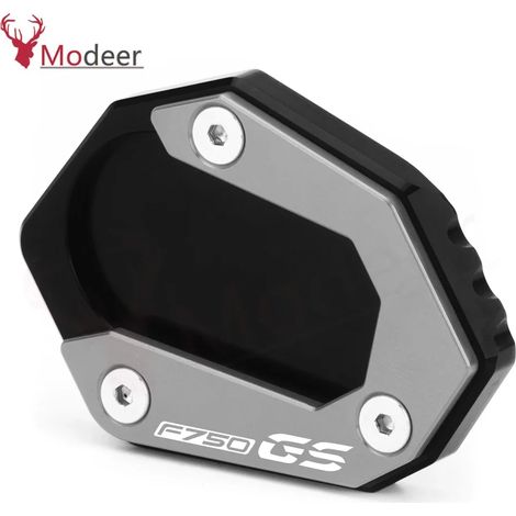 (F750GS GRIS) Compatible avec BMW F850GS F 850 GS F750GS F850 GS F 750 GS 2018-2022 Accessoires moto Béquille latérale Extension de béquille Repose-pied maxpower (1/4)