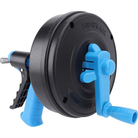 Déboucheur de canalisation ressort acier 65Mn flexible 2 modes manuel perçeuse tuyau 50-75mm 10m / 32.81ft serpentin plomberie (1/5)