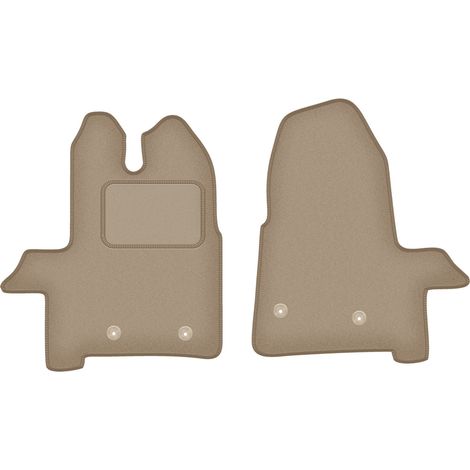 Tappetini anteriori per: Ford Transit furgone (2019-) beige