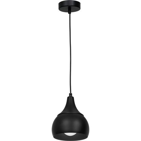 Suspension noire pour table Aktan E27 15W métal Luminex