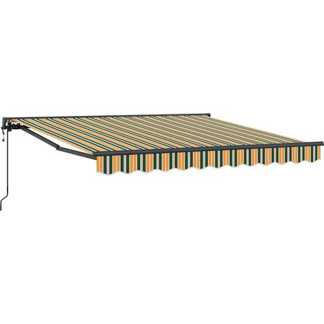 Maison Exclusive - Struttura della tenda Verde e Giallo 350 x 250 cm (1/5)
