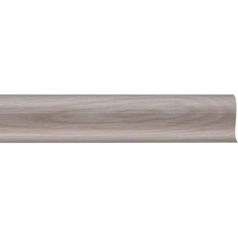 Lot de 5 - plinthe cache fils chene blanc en 6 x 250 cm