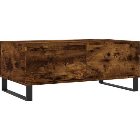 Maison Exclusive - Couchtisch Räuchereiche 90x50x36,5 cm Holzwerk