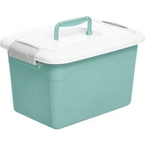 Boîte de Rangement avec Couvercle , 37 x 26.5 x 22 cm, 13L (1/2)