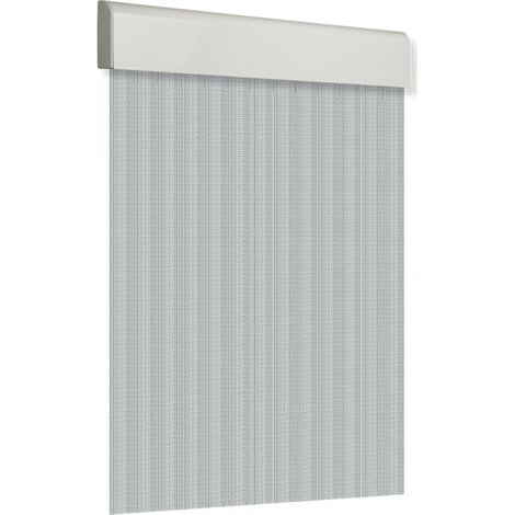 Cortina para puerta 120x210cm plana tosca "Nº5" color cristal transp. (1/3)