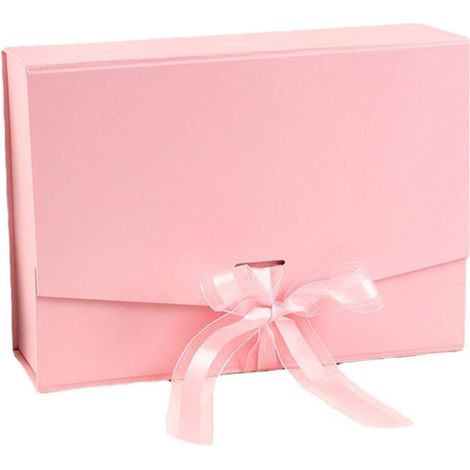 Boîte cadeau magnétique 26 x 19 x 8 cm, boîte d'emballage avec ruban, boîte décorative avec couvercle, boîte cadeau en papier (1/5)