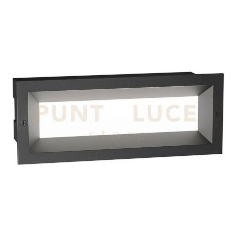GES1191N- SEGNAPASSI INCASSO LED 4000K 639LM 13W COLORE ANTRACITE