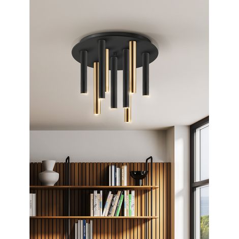 PLAFON VARAS ORO/NEGRO 9L (1/4)