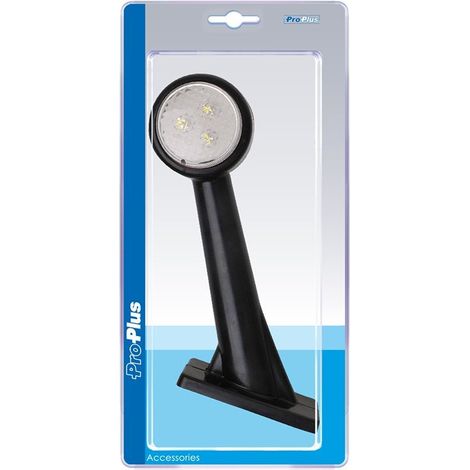 Fanale d'ingombro 12/24V rosso/bianco 166x193mm LED lasciato in blister (1/4)