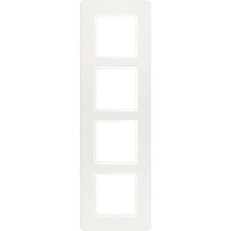 Plaque de finition berker q.7 design modulaire blanche
