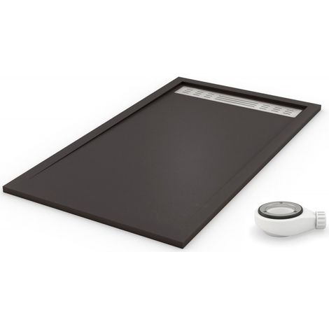 Extra flache Duschwanne PREMIUM Schiefergrau RAL 7016 70x120 (1/5)