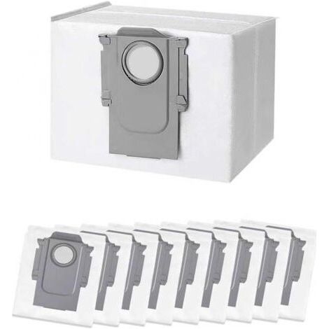 Lot de 10 Sacs d'aspirateur pour Roborock S8+/ S8 Pro Ultra/ S7 MaxV Ultra/ S7 Pro Ultra/ Q7+ / Q7 Max+/ Q8 Max+/ Q5 Pro+, Accessoires Sac Poussière de Rechange (1/5)