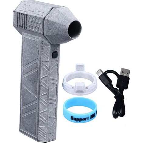 Mini souffleur 150 000 tr/min portable avec turbine alimentée pour le nettoyage extérieur des voitures, ordinateurs, claviers gris (1/4)