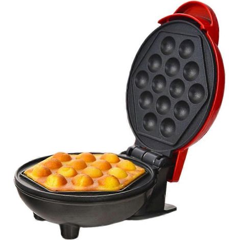 Elektrisches Mini-Waffeleisen mit Antihaftbeschichtung, Hongkong-Stil, europäischer Stecker. (1/5)