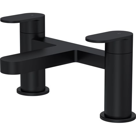 Balterley Trescott Round Deck Mounted Bath Filler Tap - Matt Black (1/5)
