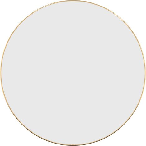 vidaXL Espejo de pared redondo dorado Ø 60 cm (1/2)