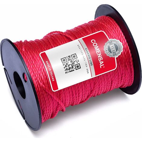 COMENSAL® Corde per muratura 100 m - Cavo da muratore in polietilene - Filo da muratore - Spago di Mason - Spessore 1,7 mm - Resistente allo strappo e affidabile – Made in EU (1/4)