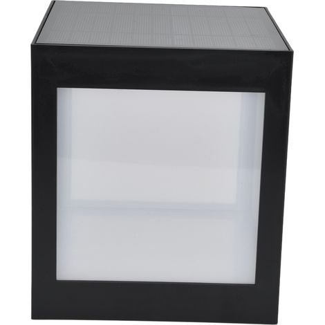 Lampe solaire pilier LED étanche en ABS pour extérieur, cour, villa, jardin, porche, éclairage d'ambiance, lumière chaude (1/5)