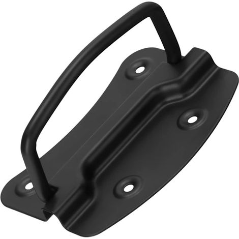 Poignée de compartiment à bagages 110 x 70 mm, noire, pour meubles pliables (1/3)