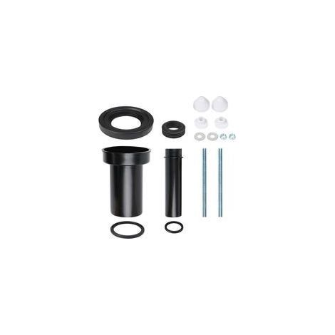Andyou – Connection kit for wall-hung toilets – 90mm outlet diameter – 18.5cm length – Made of HDPE and PP – Compatible with Duofix concealed cisterns (1/5)