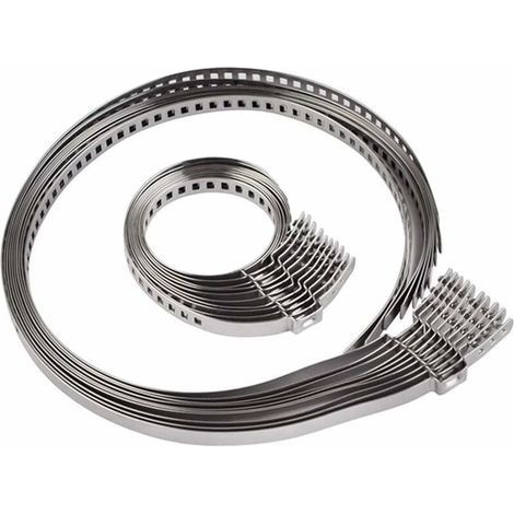 10 Pcs Collier Soufflet Cardan,Pince De Joint HomocinéTique d'arbre à Cardan Collier De Serrage en Acier Inoxydable Réglable (1/5)