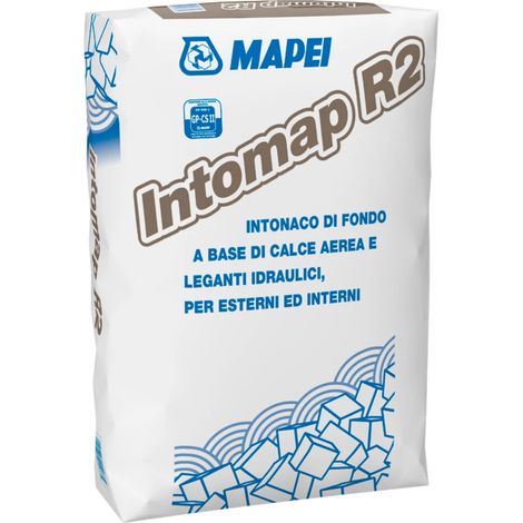 MAPEI INTOMAP R2 FIBRO KG25 INTONACO FIBRO RINFORZATO PER INTERNI ED ESTERNI (1/5)