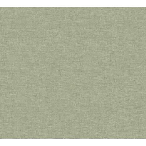 papier peint intissé uni en kaki, vert – papier peint en relief 10,05 m x 0,53 m – 367137 (1/5)