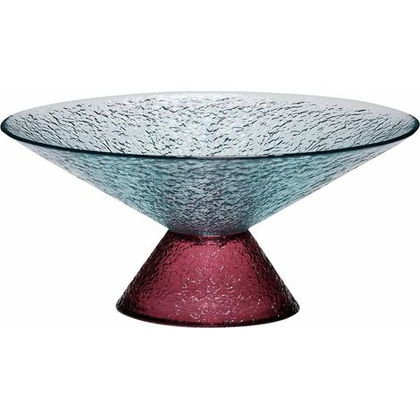 Hubsch Bol Bonbon azul en vidrio 25 cm