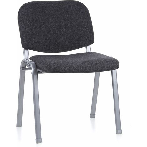Konferenzstuhl / Besucherstuhl / Stuhl XT 600 anthrazit/silber hjh OFFICE (1/5)