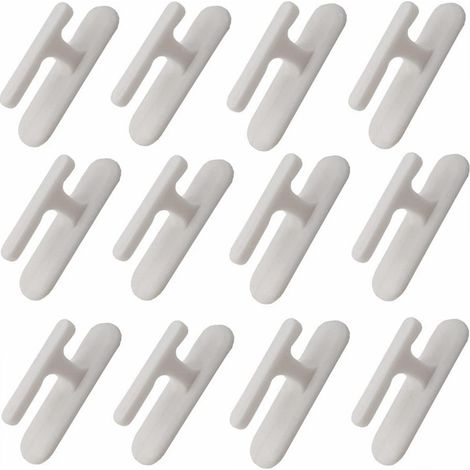 Curtain hooks, curtain hem fasteners, adhesive hooks, door curtains, shower curtains, tiebacks, wall mounts, no drilling required, traceless. (1/5)