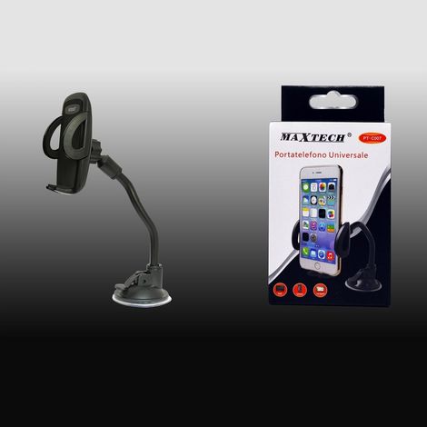 MaxTech - Portacellulare Universale Per Auto Per Ipad Smartphone Navigatore Maxtech Pt-c007 - (1/3)