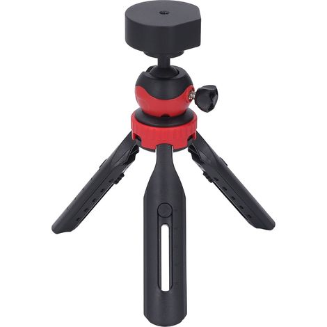 Kit de fixation sur trépied avec adaptateur, base en alliage d'aluminium, hauteur réglable, support pour mini antenne + adaptateur noir (1/5)