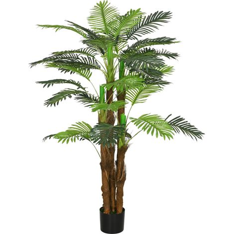 Plantas Artificiales Palmera Artificial Planta Artificial de 160 cm con 36 Ramas Planta de Interior Árbol Artificial Decoración Vegetal para Interior Exterior Verde
