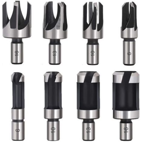 Juego de 8 brocas HSS para madera, herramienta de corte para hacer espigas de madera, herramienta de corte para hacer espigas de madera, espiga de espiga D (1/5)