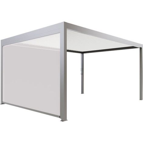 Store Latéral Zippé Gris 3m50 Pour Pergola S et SV ORIAL Bioclimatique Autoportante France (1/5)