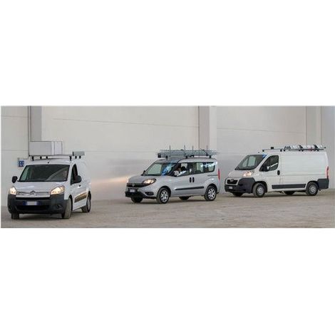 Barre portatutto MENABO - Ford Transit VIII Connect, modello 2013+, L2 - Alluminio Grigio - 125 mm - rif. 5xFIX603FP5xPA125-37