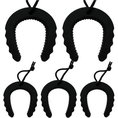 5er-Pack Türstopper für Ersthelfer, schwarze Türstopper für Polizei und Rettungsdienste. (1/5)