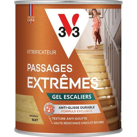 Vitrificateur Gel escaliers V33 Incolore Mat 0,75L
