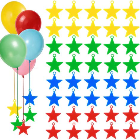 40 Pièces Poids pour Ballon Helium Support Poids pour Ballons en Plastique Réutilisables pour Ballo de Baudruche Ballo à l'hélium