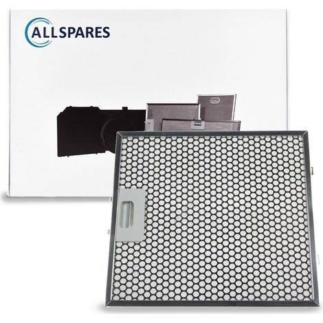 Filtro metallico AllSpares per cappe aspiranti, compatibile con Falmec 101080104 (301x278x10mm)