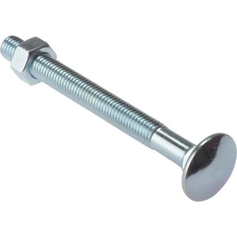 CB10200M Zinc-plated bolt with nut, pack of 10 (1/3)