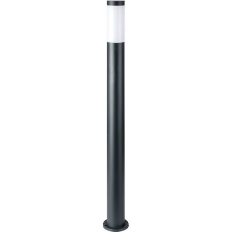 Lámpara de pie LED para jardín V-TAC, 110 cm, portalámparas E27 (máx. 60 W), acero gris, IP44