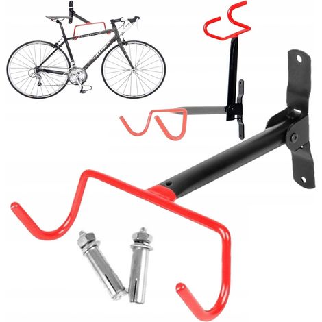 RW11 Fahrradhalterung zur Wandmontage, 2 Haken für Rahmen, stabil