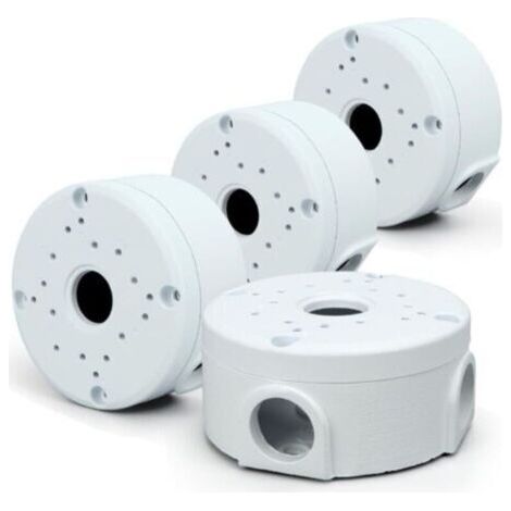 4 Pièce Caméra Extérieure Boîte de Jonction, Support Universel de de Boîte de Jonction de Caméra de Sécurité, Boîte de Montage de Caméra de Sécurité, Compatible avec Les Caméras Dôme