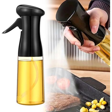 Pulvérisateur d'Huile de Cuisine, 220ml, Verre, Réutilisable, Spray Huile d'Olive, Air Fryer (1/5)